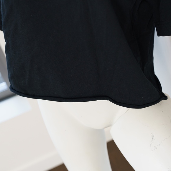 FILIPPA K Black Cropped Boxy Tee, Small - Picture 5 of 9